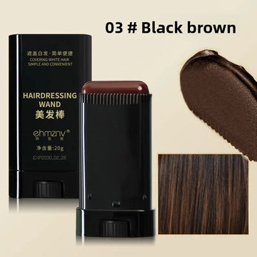 Black Hair Dye Stick for Instant Gray Coverage & Root Touch Up